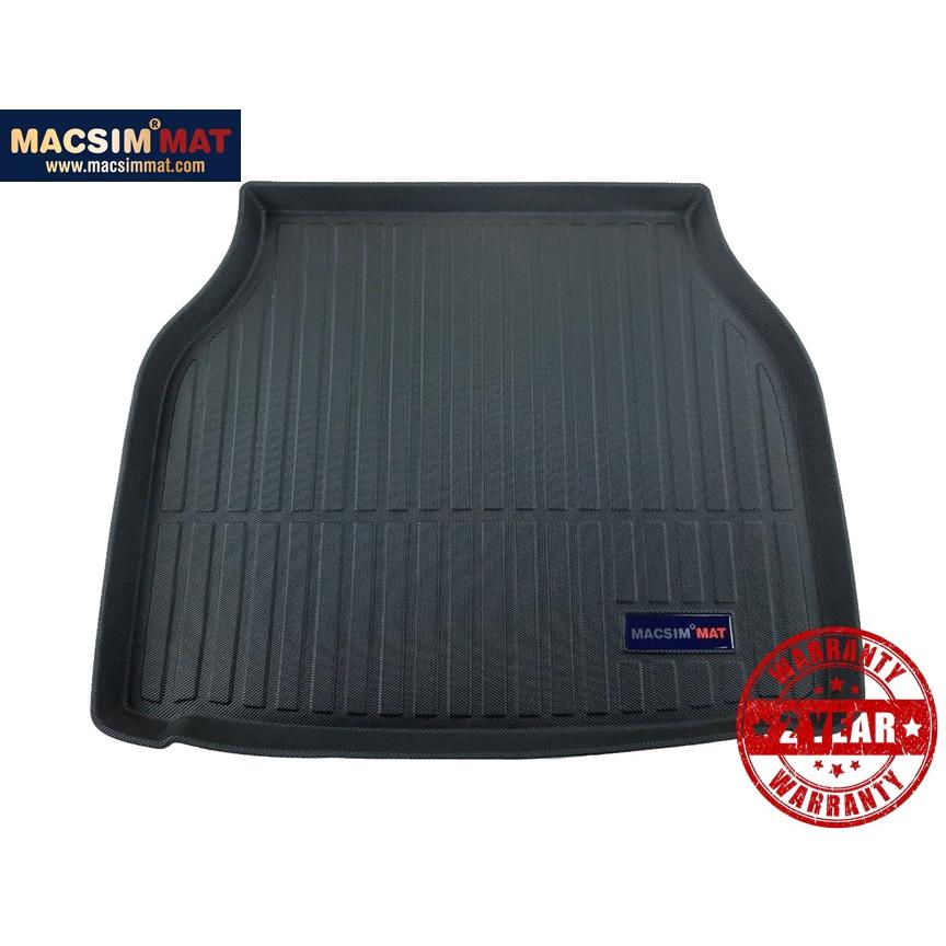 Thảm lót cốp xe ô tô Jaguar XJ nhãn hiệu Macsim chất liệu TPV màu đen hàng loại 2