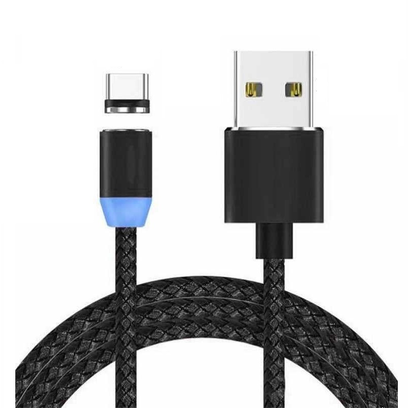 Cáp nam châm USB TYPE-C xoay 360 độ, tự kết nối điện thoại