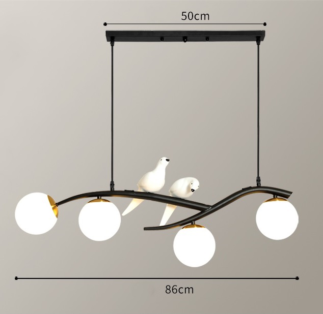 Đèn thả bàn ăn DOVE trang trí không gian phòng ăn hiện đại - Tặng kèm bóng đèn đầy đủ
