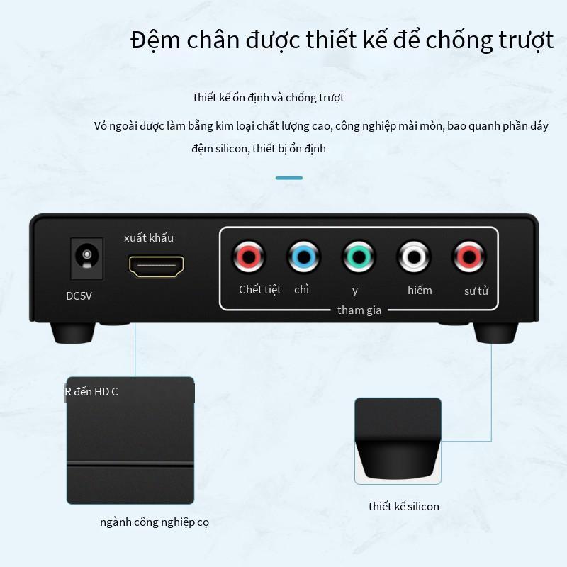 Khuyến mại linh kiện chênh màu YPBPR to HDMI converter HD with audio Ypbpr to HDMI 5 Lotus AV to HDMI
