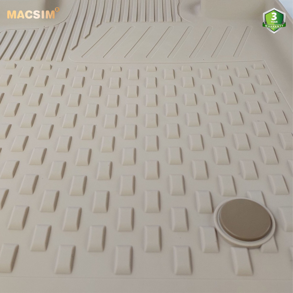 Thảm lót sàn ô tô nhựa TPE Silicon BMW 3 series 2012- 2019 Beige Nhãn hiệu Macsim