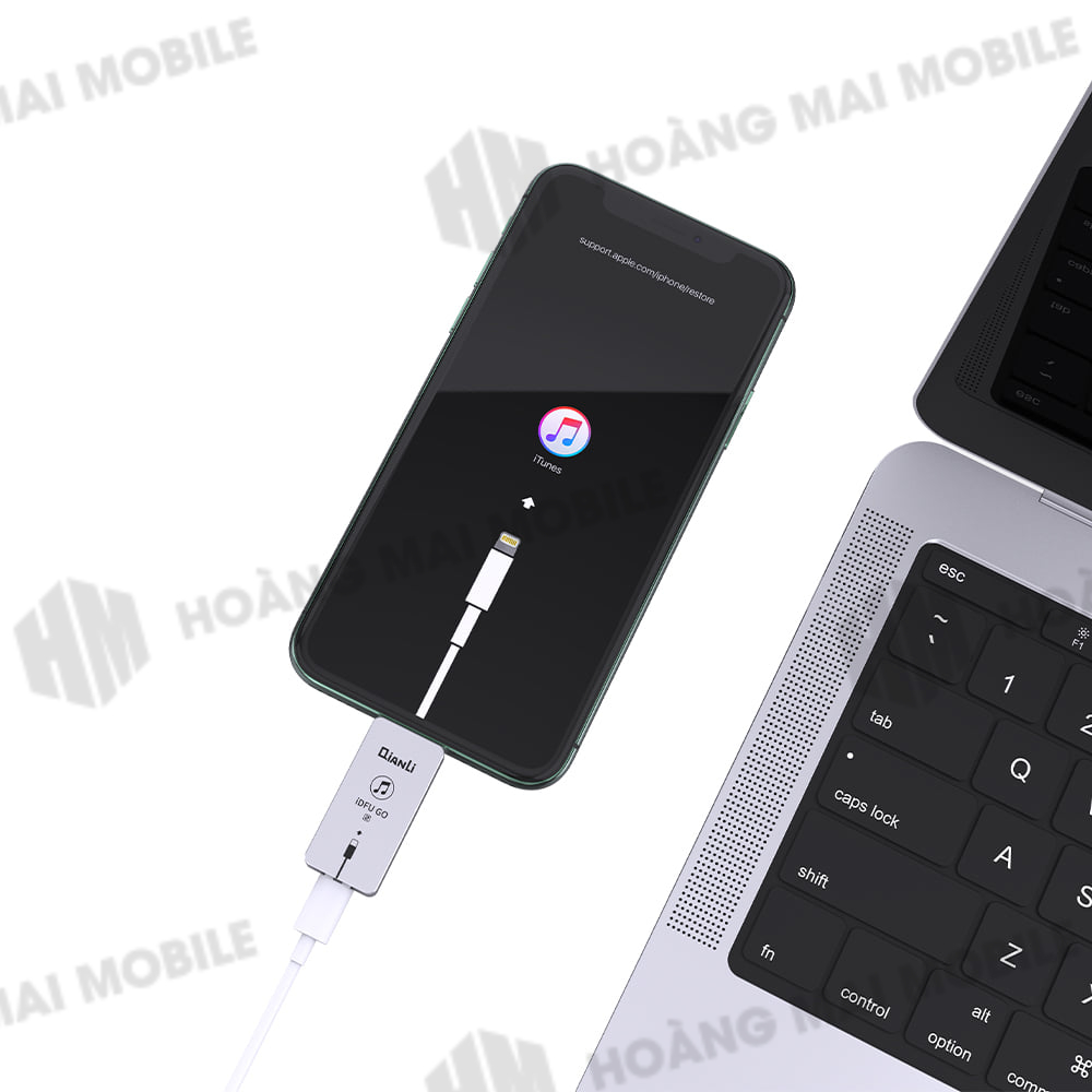 Đầu USB chạy phần mềm, đổi thông tin ổ cứng dành cho iPhone, iPad tự đưa máy về chế độ recovery không cần bấm nút QIANLI-iDFU GO 2