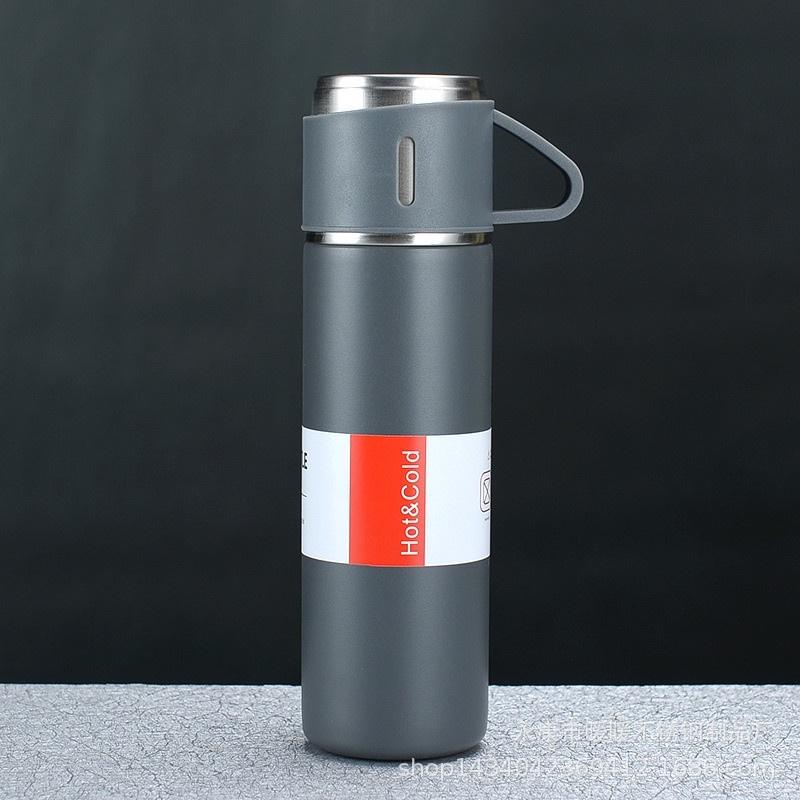 BỘ BÌNH GIỮ NHIỆT KÈM 2 LY CÁCH NHIỆT VACUUM FLASK -BÌNH GIỮ NHIỆT VACUUM 500ML CAO CẤP