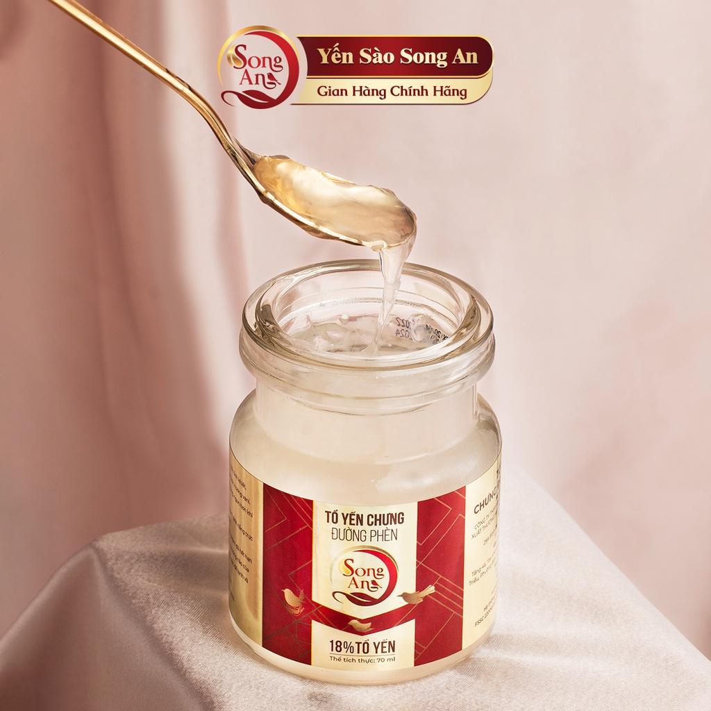 Yến chưng sẵn, Tổ yến sào chưng hũ Song An Food 70ml tăng sức đề kháng