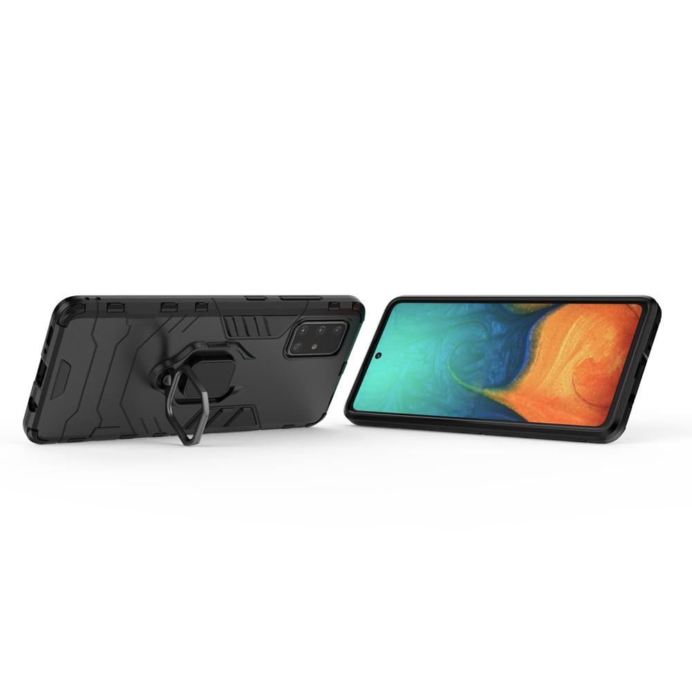 Ốp lưng cho Samsung A71 iron man chống sốc kèm nhẫn xoay chống xem video bảo vệ camera