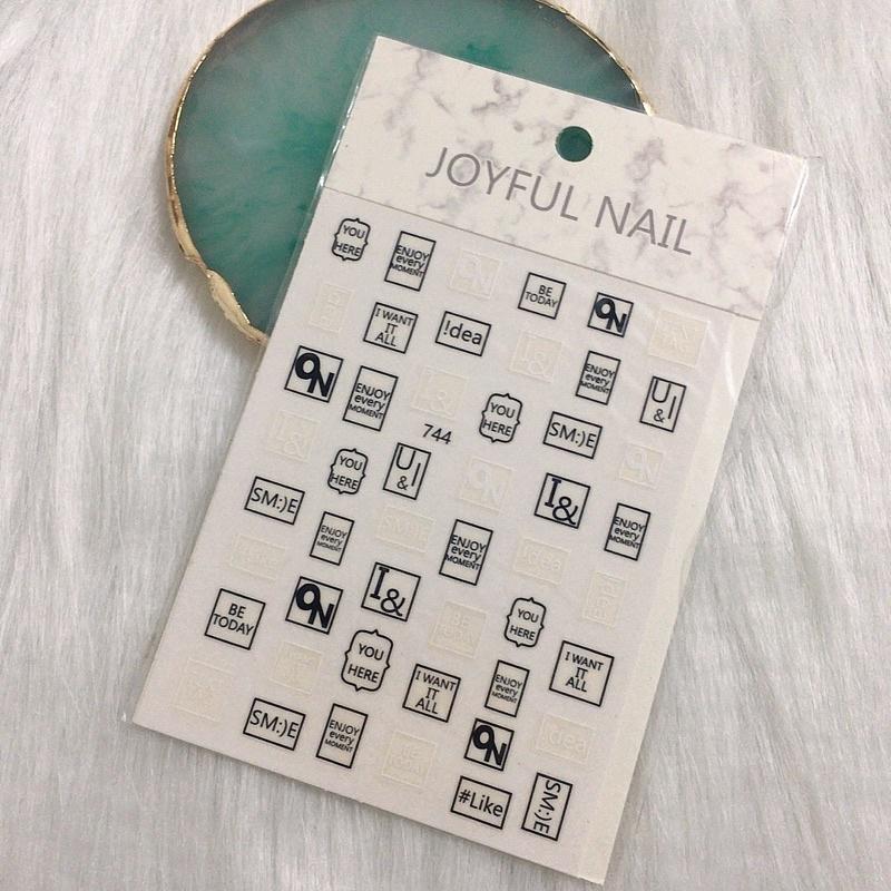 Nail art sticker, sticker dán trang trí móng