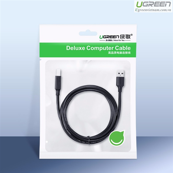 Cáp máy in USB 2m Ugreen 10327 - Hàng Chính Hãng