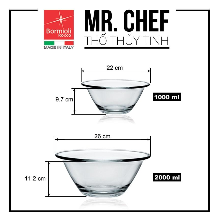 Thố trộn thủy tinh Bormioli Rocco Mr. Chef