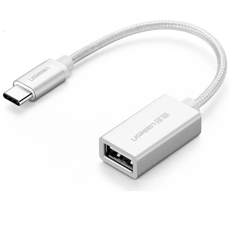 Ugreen UG40325US203TK 15CM màu Trắng Cáp USB TypeC 2.0 OTG - HÀNG CHÍNH HÃNG