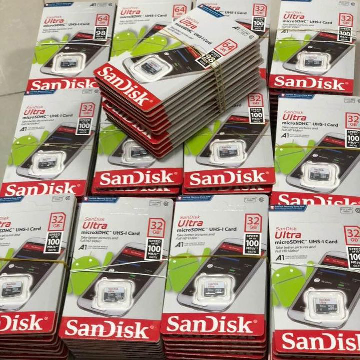 Thẻ nhớ SDHC Sandisk Ultra 64GB tốc độ 100MB/s UHS-I hàng chính hãng