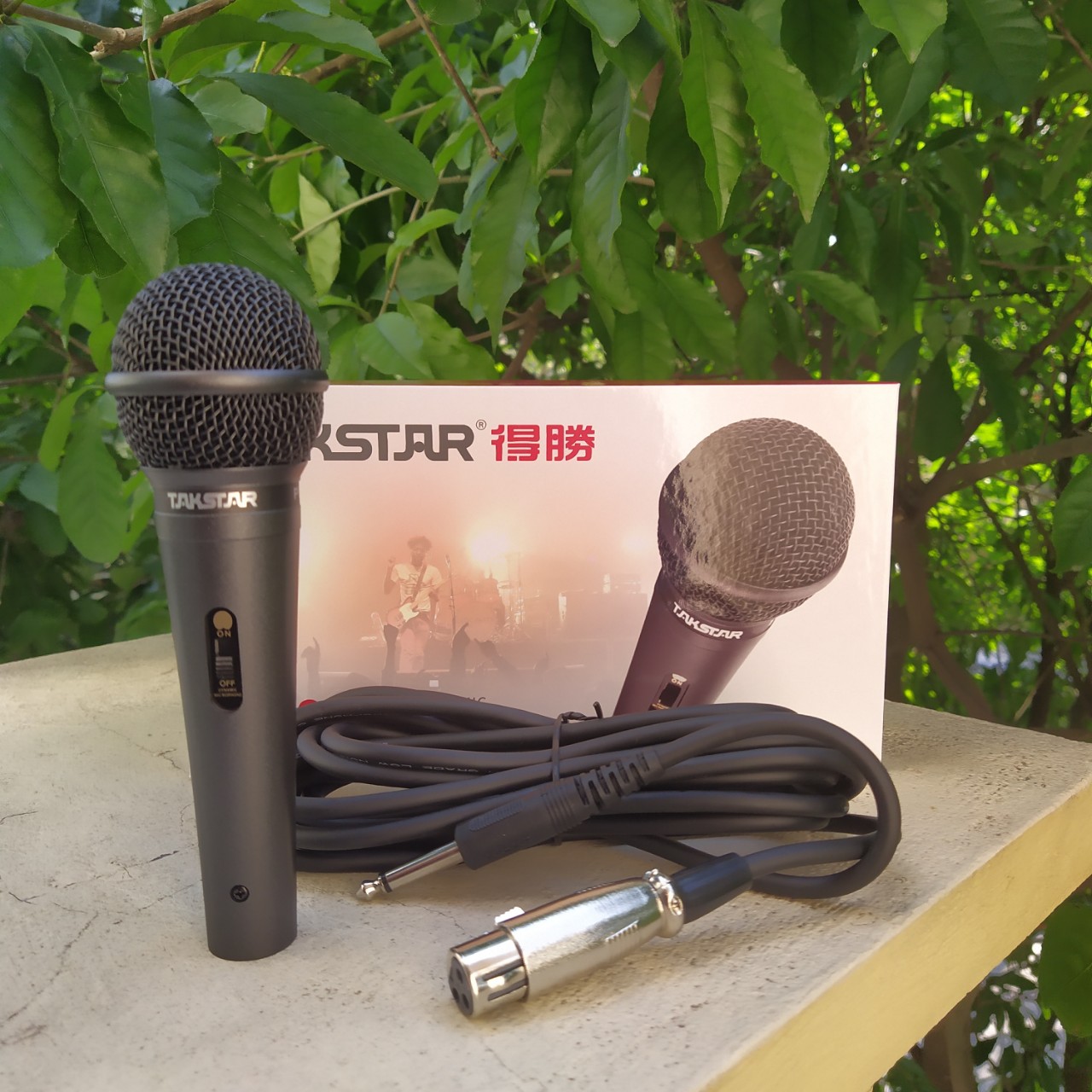 Micro karaoke TAKSTAR PRO-38, mic có dây dành cho gia đình pro38, hàng chính hãng