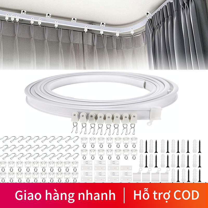 5M linh hoạt rèm theo dõi cong cửa sổ cực theo dõi đường cong thẳng