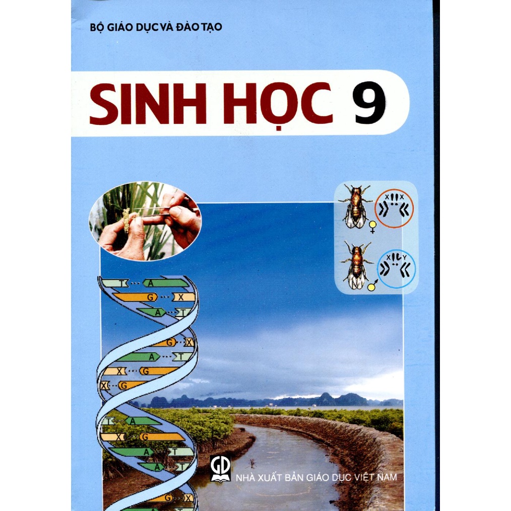 Sách Sinh học 9 và 2 tập giấy kiểm tra cấp 2 ( 6 tờ đôi ) - GD