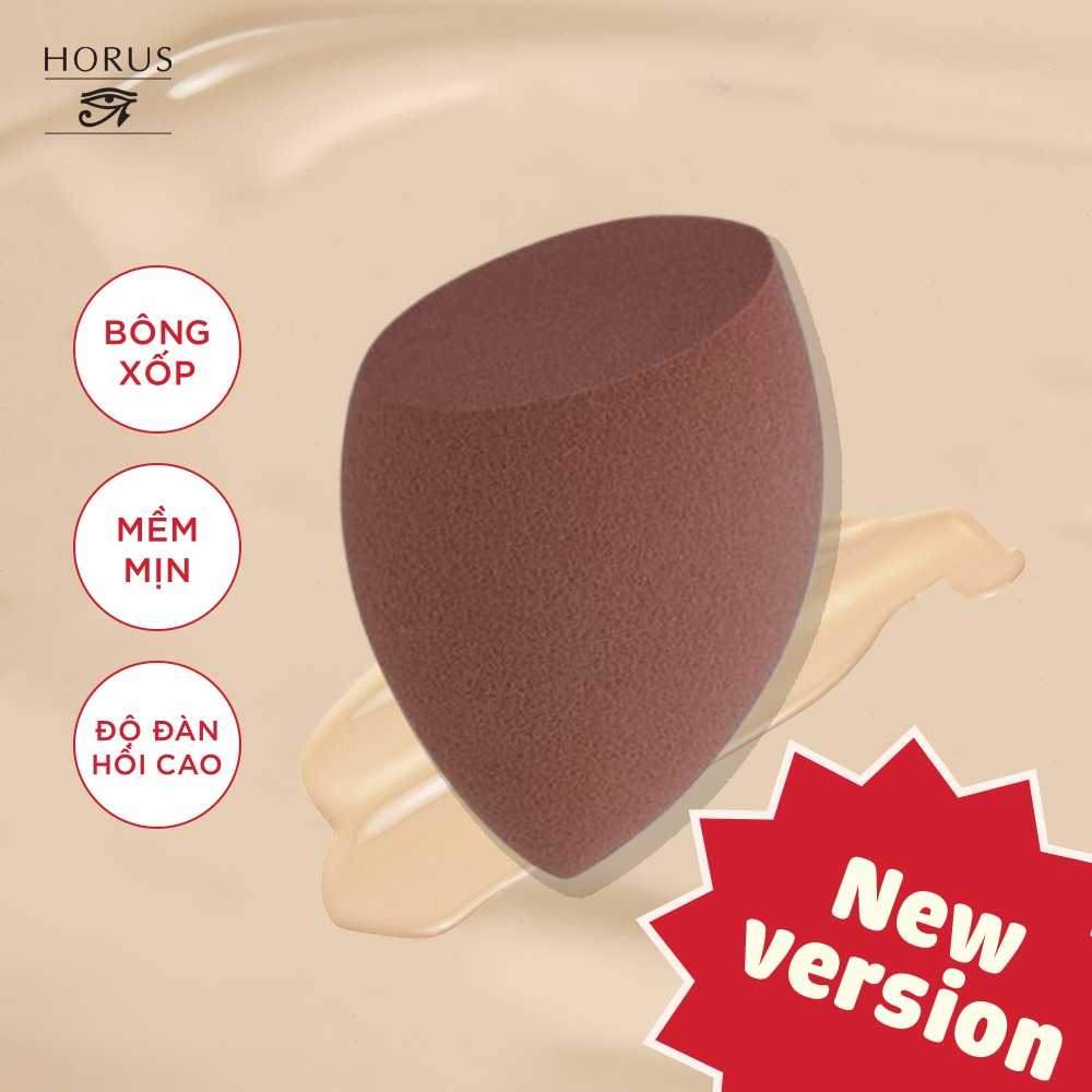 Bông Mút Trang Điểm Horus Coffee Make Up Sponge Kèm Hộp Đựng