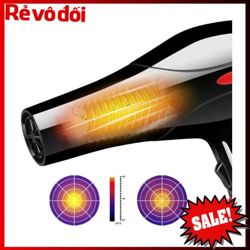 Máy sấy tóc công suất lớn DELIYA 8018 2 chiều nóng lạnh, tặng kèm ngay bộ 5 đầu phụ kiện làm tóc cao cấp