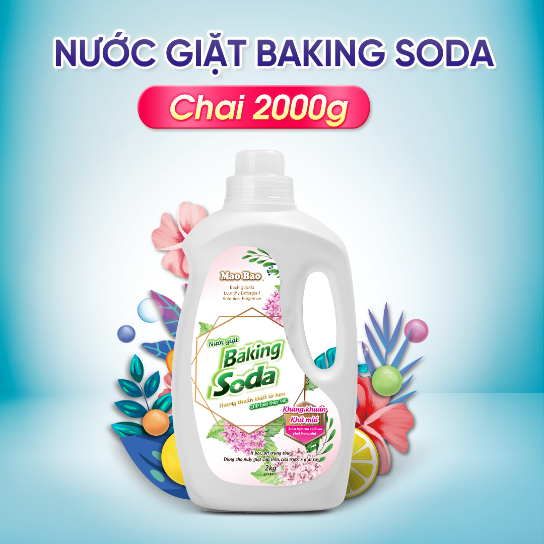 Nước Giặt Quần Áo Baking Soda Mao Bao 2000g