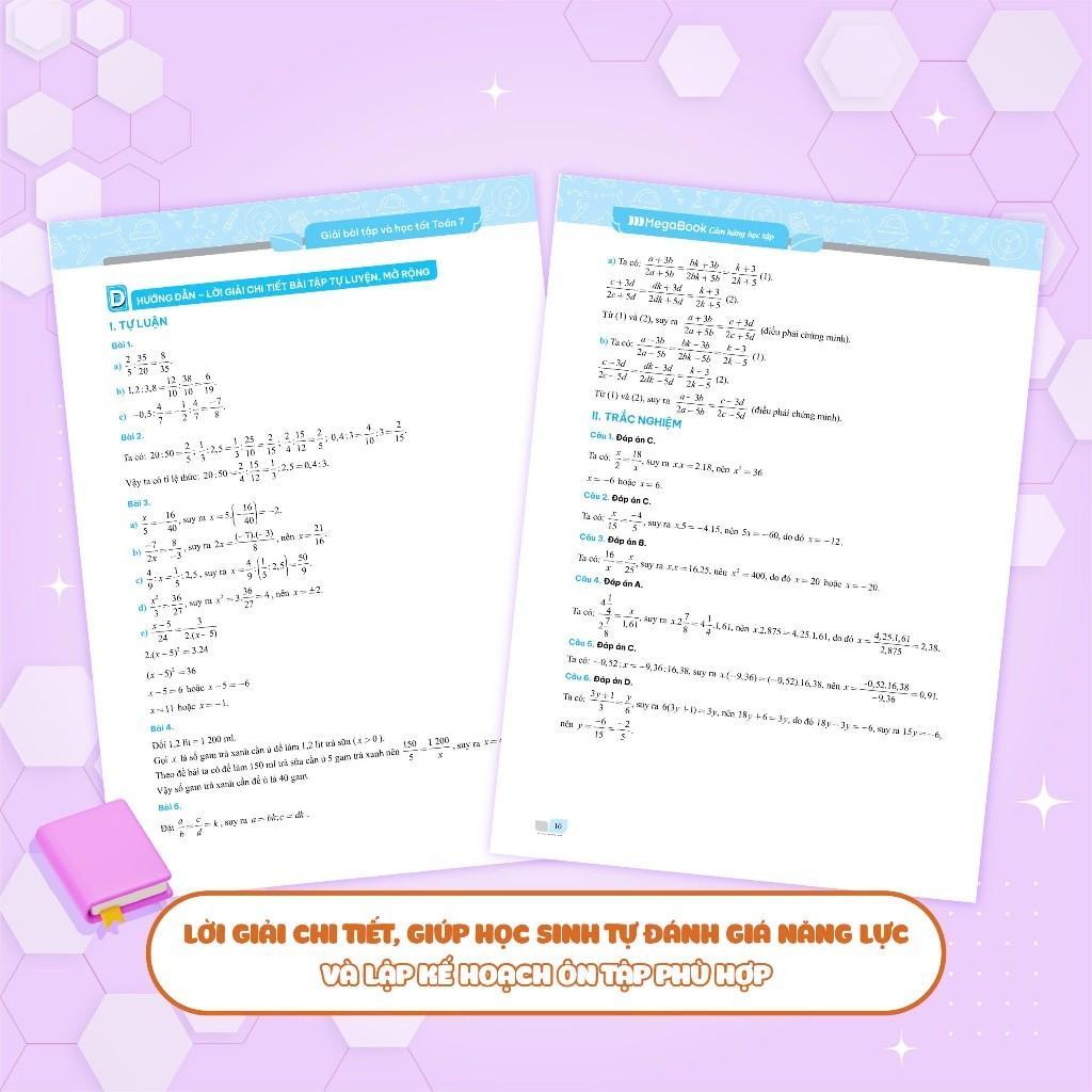 Sách - Bo Giải Bài Tập Và Học Tốt Toán Lớp 7  - Tập 2 - Theo SGK Kết Nối Tri Thức Với Cuộc Sống - Megabook