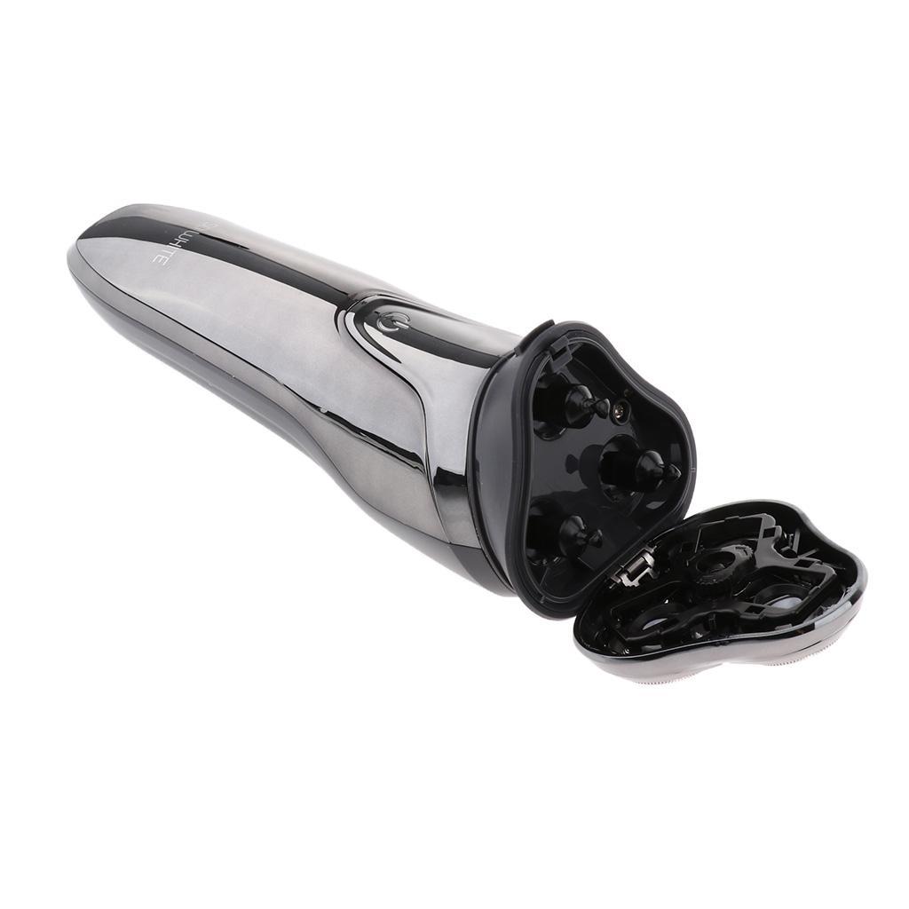 Rechargeable Waterproof Electric Shaver Wet & Dry Rotary Shavers for Men Electric Shaving with Pop-up Trimmer