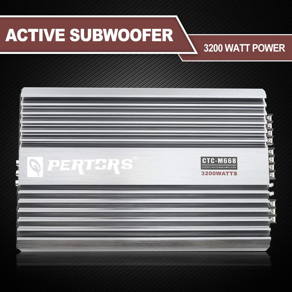 Bộ Khuếch Đại Âm Thanh DSP Q Pertors M668 - 4 Kênh Công Suất Cao 12V 3200W Dành Cho Xe Hơi