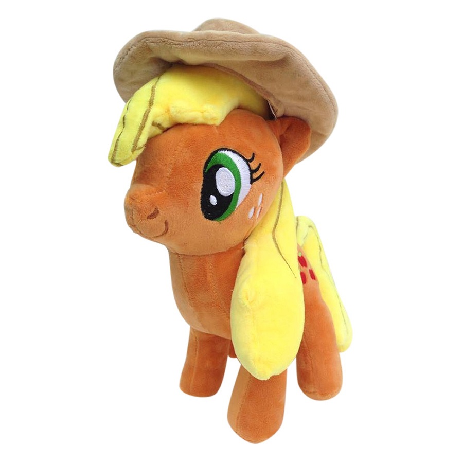 Ngựa Pony cam size 30cm nón màu ngẫu nhiên