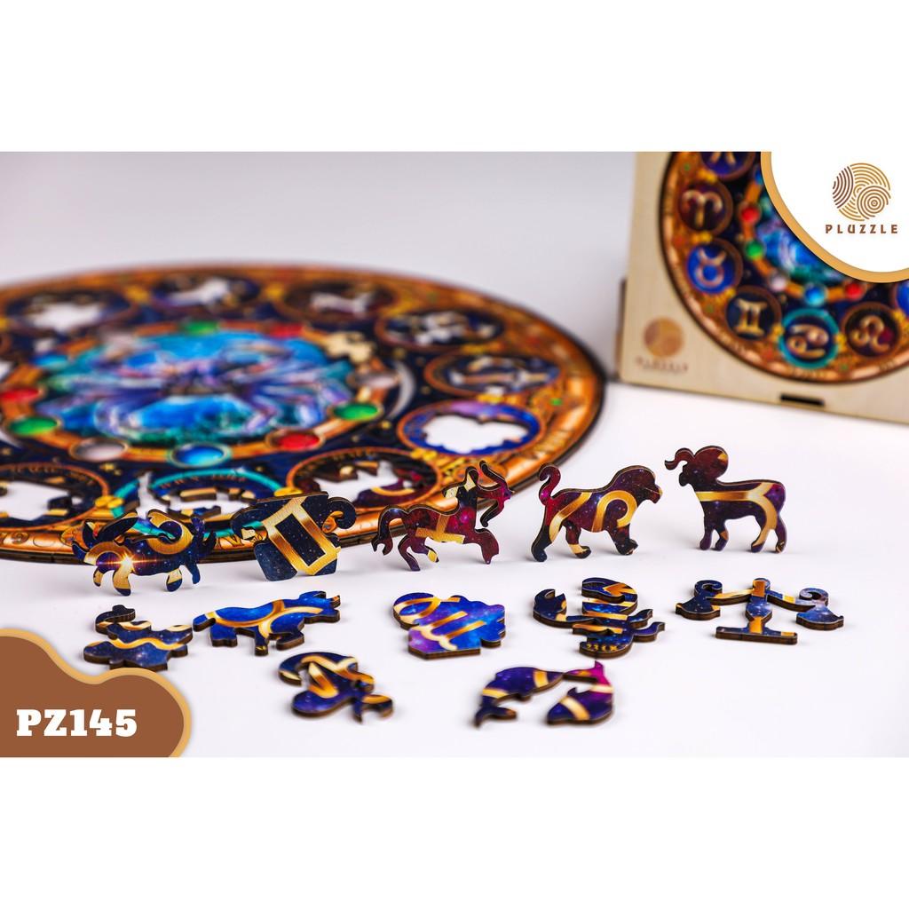 PLUZZLE Bộ xếp hình gỗ thông minh puzzle đồ chơi ghép hình 12 Cung Hoàng Đạo – Cung Cự Giải – PZ145