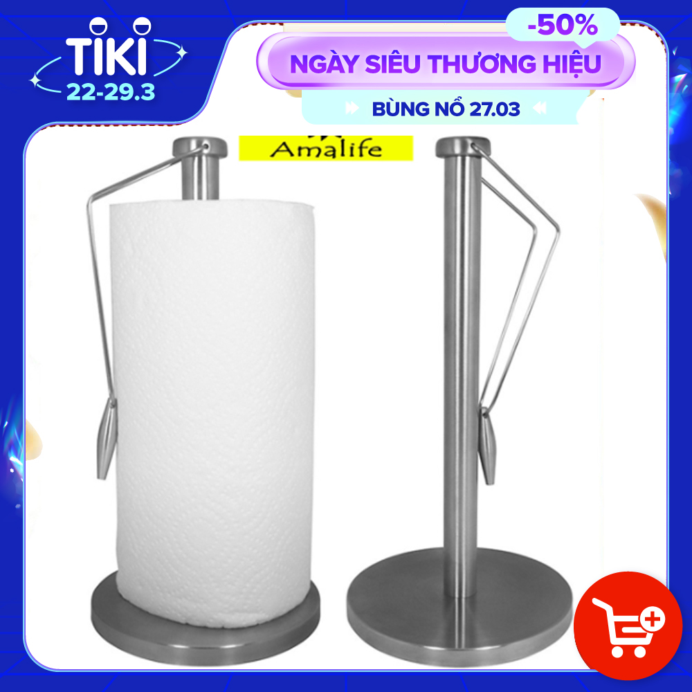 Cây Để Giấy Đứng Inox - Cọc Trụ Khăn Giấy Vệ Sinh, Giấy Ăn