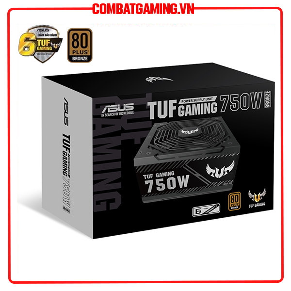 Nguồn Máy Tính Asus Tuf Gaming 750B - 750W 80 Plus Bronze Non Modular - Hàng Chính Hãng