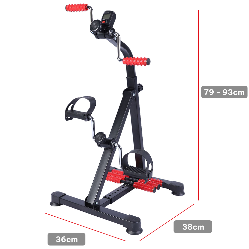 Xe đạp tập thể dục tại nhà, trị liệu, phục hồi chức năng chính hãng GoodFit GF005PE có bánh răng mát-xa, đồng hồ đếm số tự động