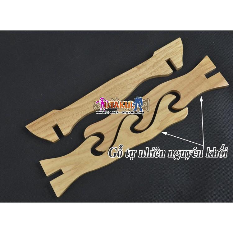 Giá Để Kiếm Gỗ Vàng từ gỗ tự nhiên bền đẹp sang trọng