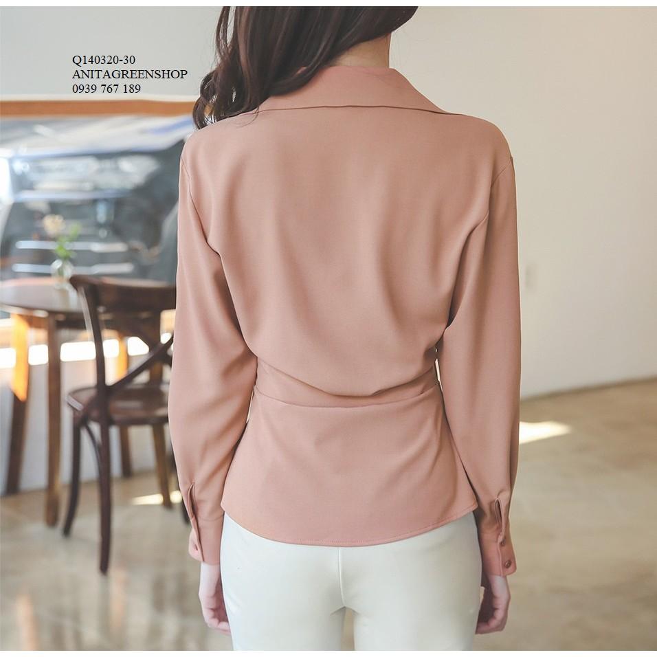 Q140320 ÁO SƠ MI DÀI TAY CÁCH ĐIỆU