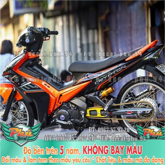 Tem rời EX 135 2006-2010 crypton cam đen (P)