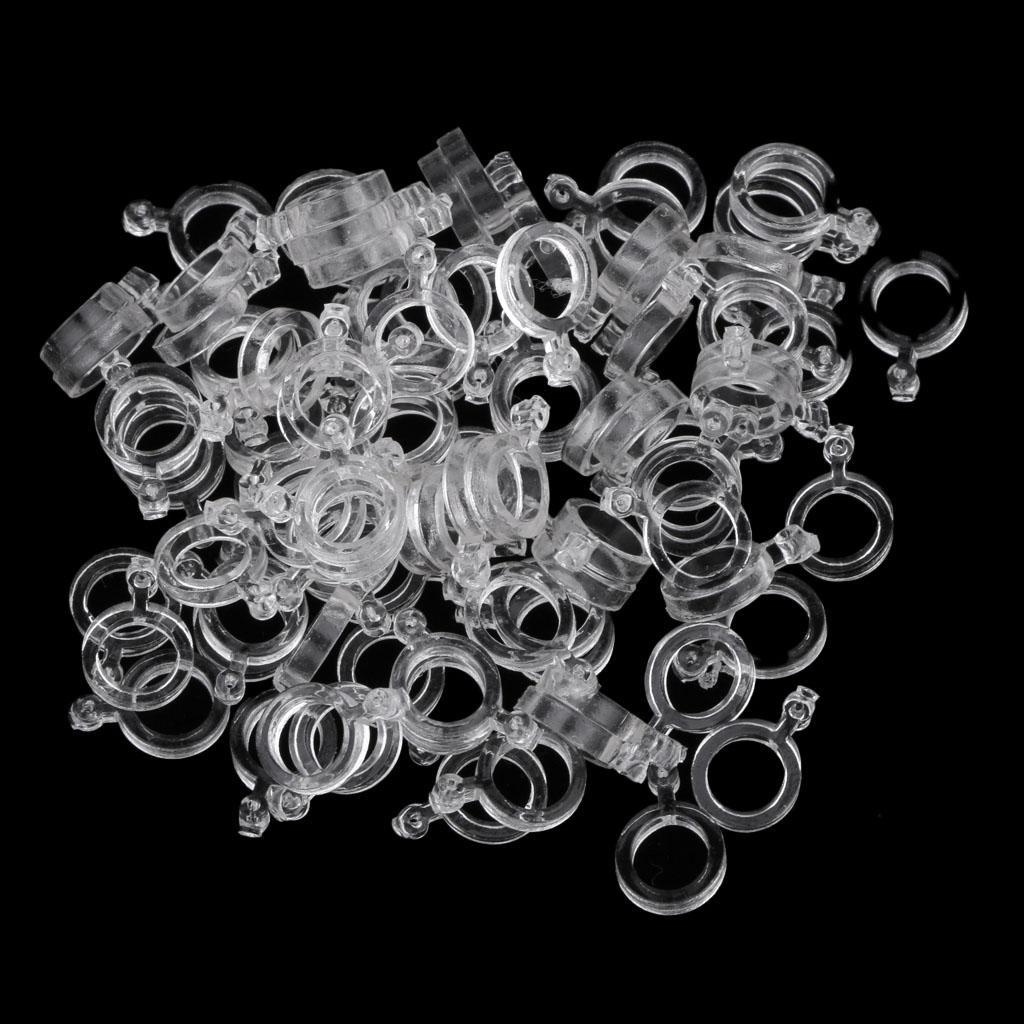 Fishing Pellet Bands, 100pcs Micro Pellet Bait Bands Coarse Carp Fishing Terminal Tackle