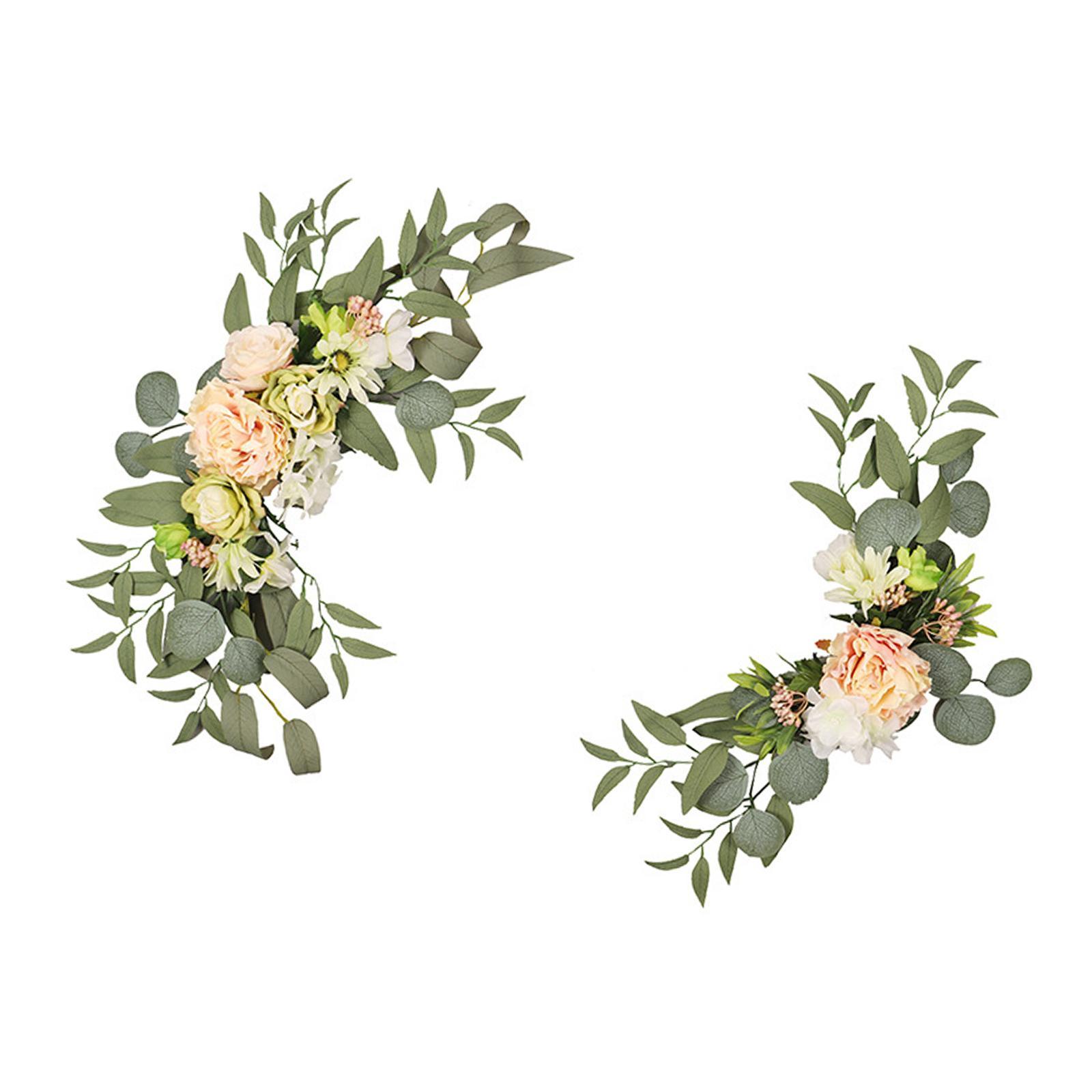 2Pcs Wedding Arch Decorations Flowers Backdrop for Wedding Ceremony