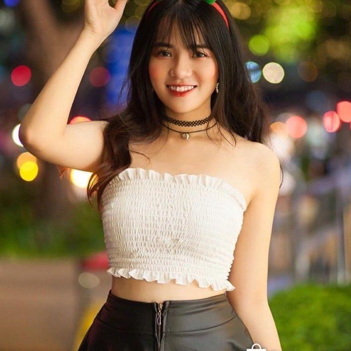 Áo ống nhún - MIN Boutiques - Ảnh thật - 6 màu Trắng / Đen / Xanh / Đỏ / Vàng / Xám