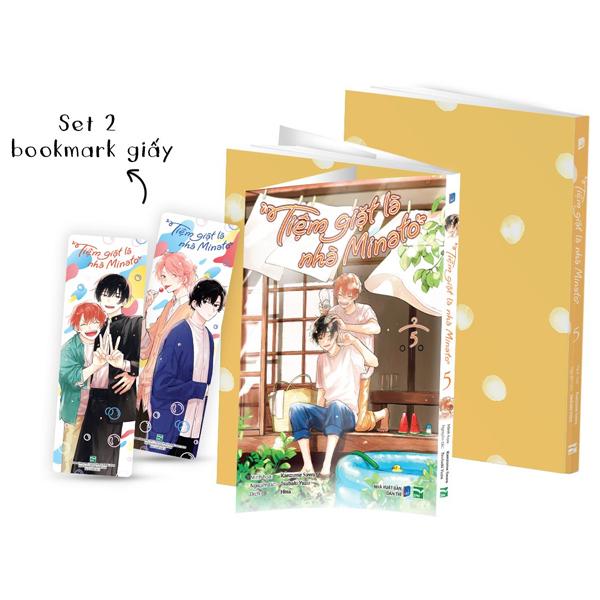 Sách - Tiệm Giặt Là Nhà Minato - Tập 5 - Bản Đặc Biệt - Tặng Kèm Set 2 Bookmark Giấy