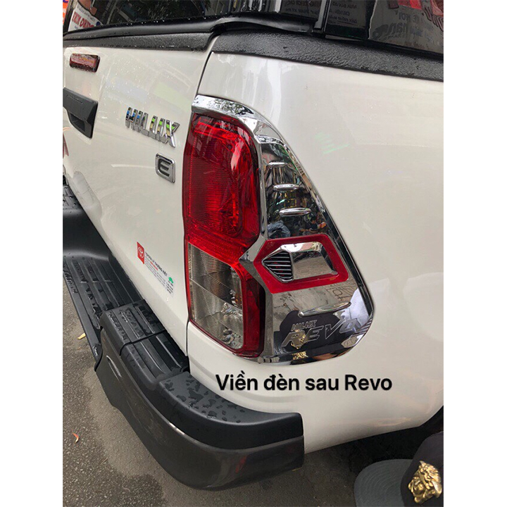 Ốp Viền Đèn Trước Sau Mạ Crom Dành Cho Xe Bán Tải Toyota Hilux