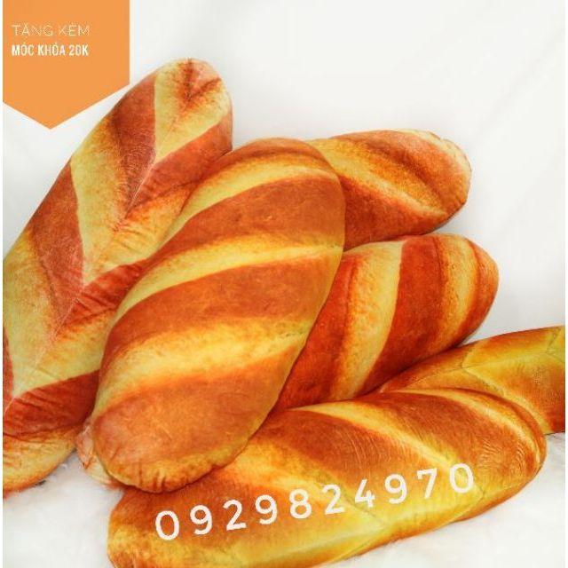 gấu bông hình bánh mì, gối ôm bánh mì, gấu bông bánh mì ôm ngủ