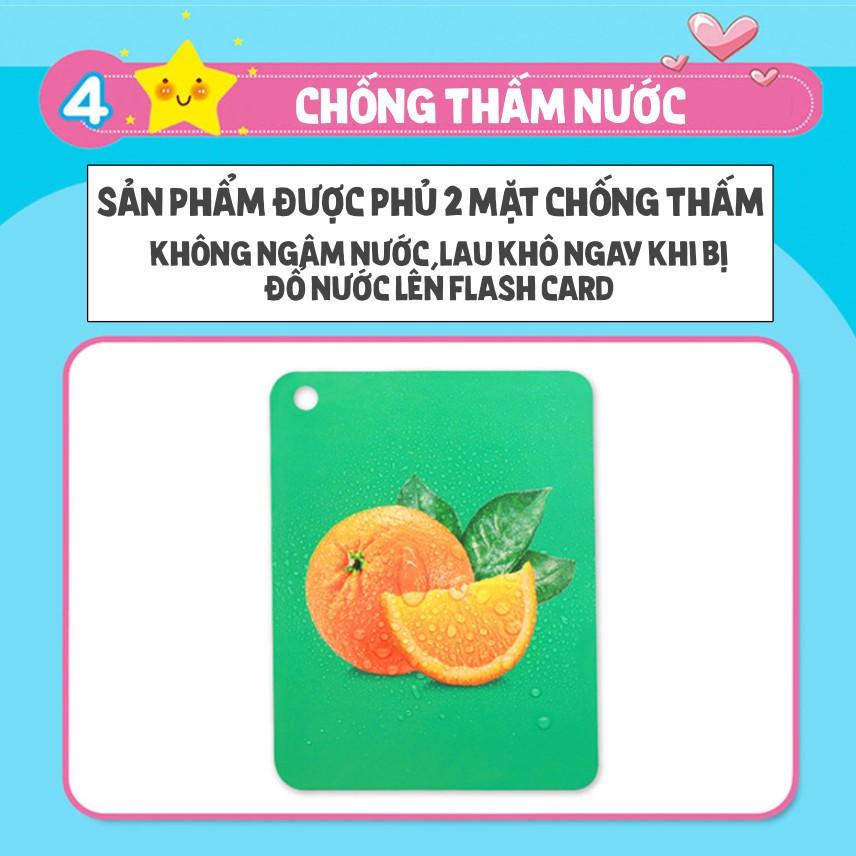 HCM FLASHCARD tô màu thần kỳ tự xoá học song ngữ tiếng Anh tiếng Trung cho bé Bộ thẻ học từ vựng thông minh kèm hình ảnh