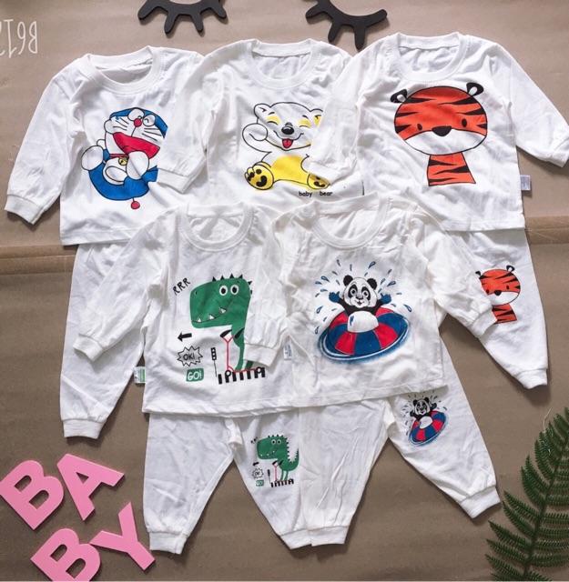 Combo 5 Bộ hoạt hình dài tay Bo008 cho bé