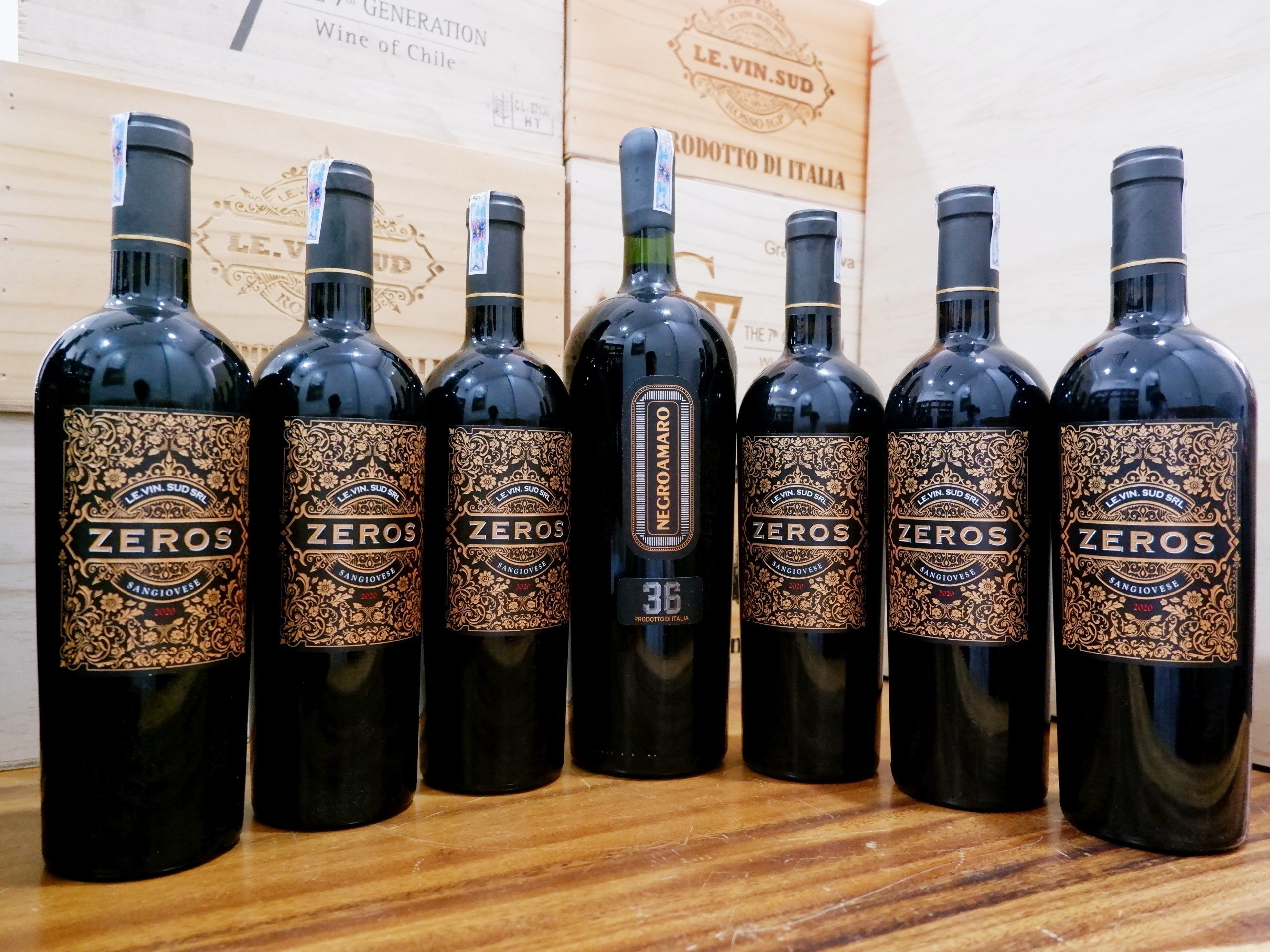 Rượu Vang Ý ZEROS Sangiovese 14,5% - Quà tặng siêu hấp dẫn khi mua từ 6 chai