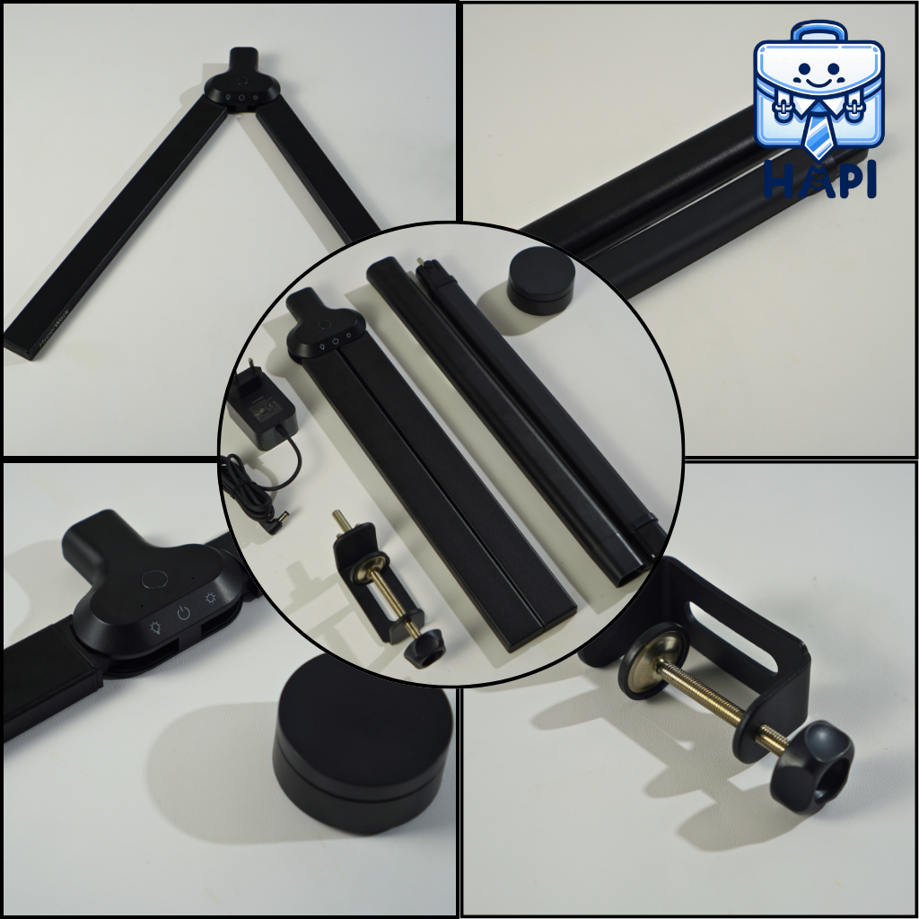 Đèn chiếu sáng kẹp bàn HyperWork Luna HPW-DL01 có núm điều khiển