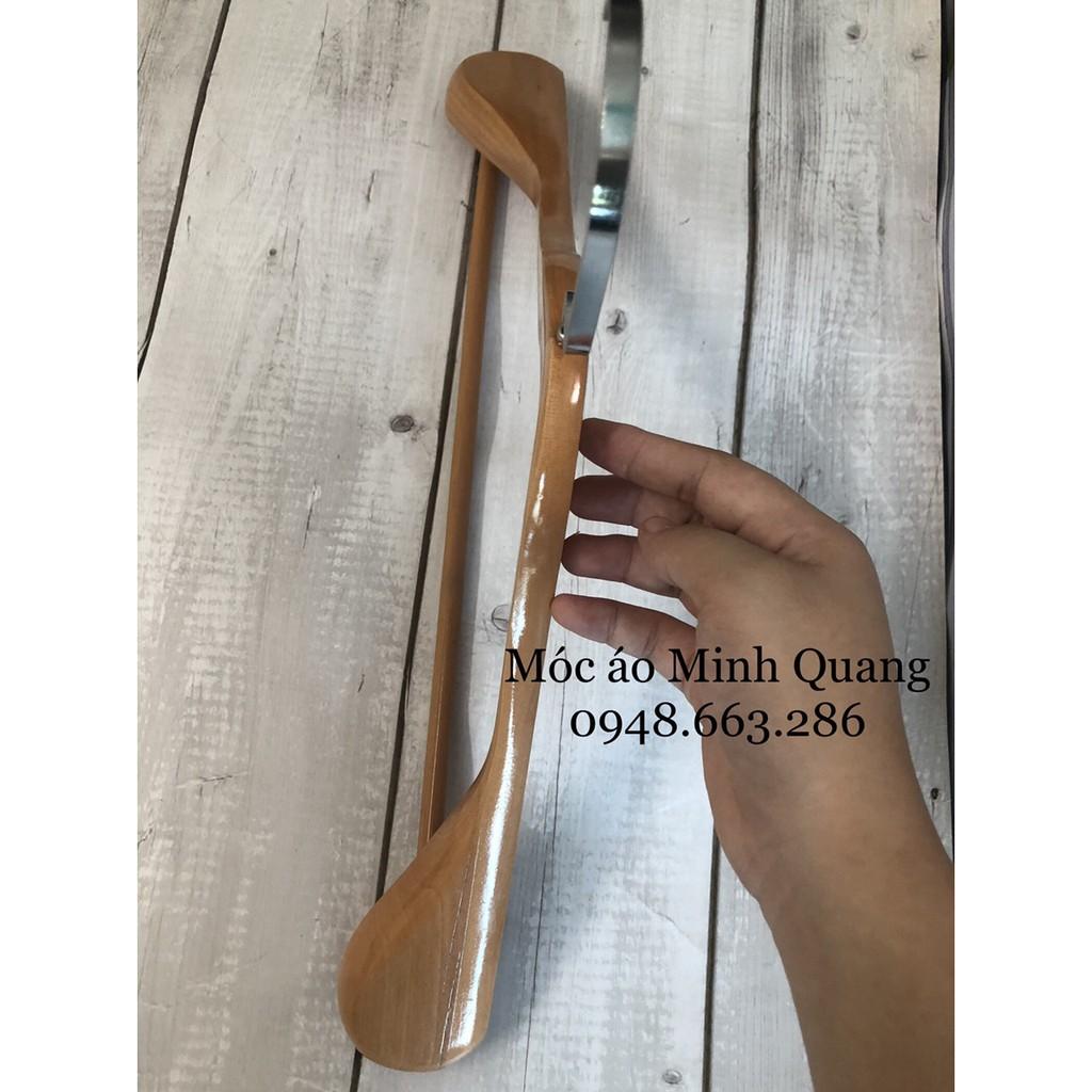 Móc treo qumóc treo quần áo vest-mắc cao cấp làm từ gỗ tự nhiên 100%-vai dày 5cm