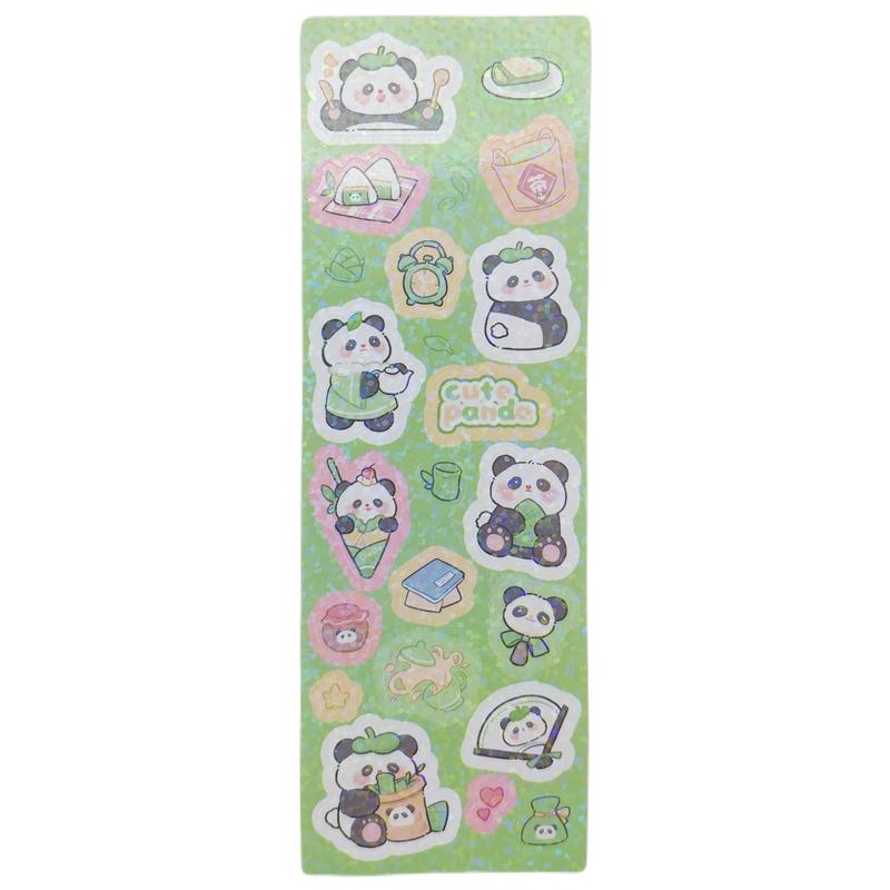 Bộ 10 Tờ Sticker Panda Gấu Trúc - WanLongDa SZ-408
