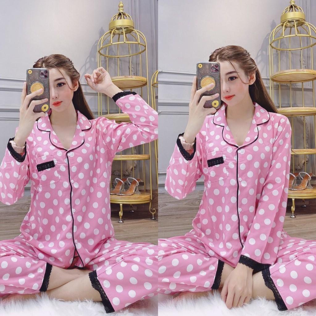 Set bộ pizama họa tiết chấm bi