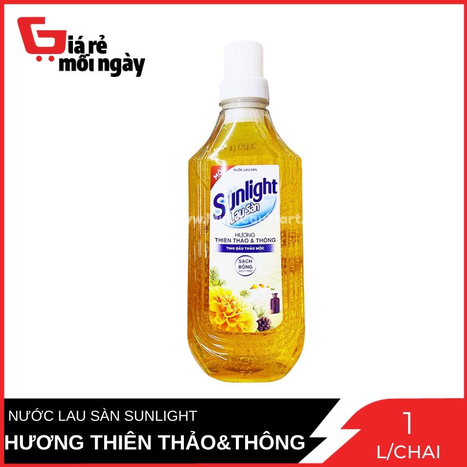 Nước lau Sàn Sunlight Hương Thiên Thảo Và Thông Chai 1Kg