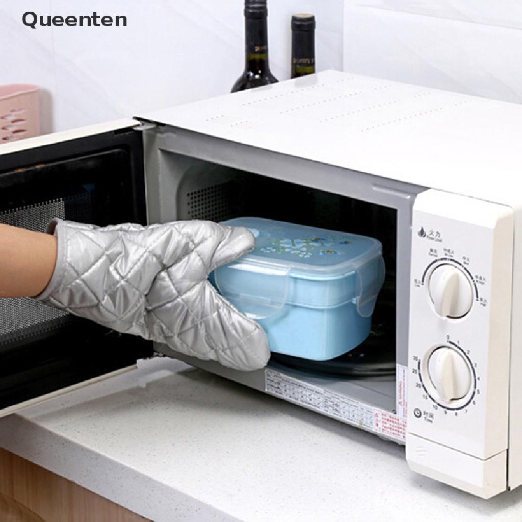 Queenten 1Pc Heat Resistant Gloves Kitchen Pot Holders Cooking Oven Mitts Gripping  VN