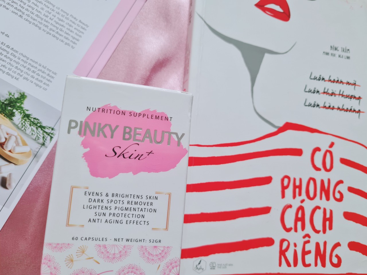 VIÊN UỐNG CHỐNG NẮNG - TRẮNG DA - MỜ NÁM PINKY BEAUTY + SKIN