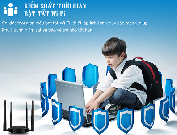 Router Wi-Fi Băng Tần Kép AC1200 Totolink A800R - Hàng Chính Hãng