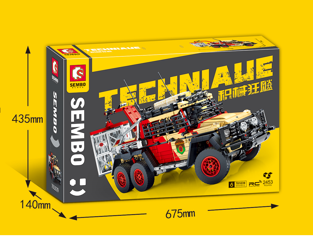 Đồ chơi lắp ráp Xe địa hình Dinosaur SEMBO 701039
