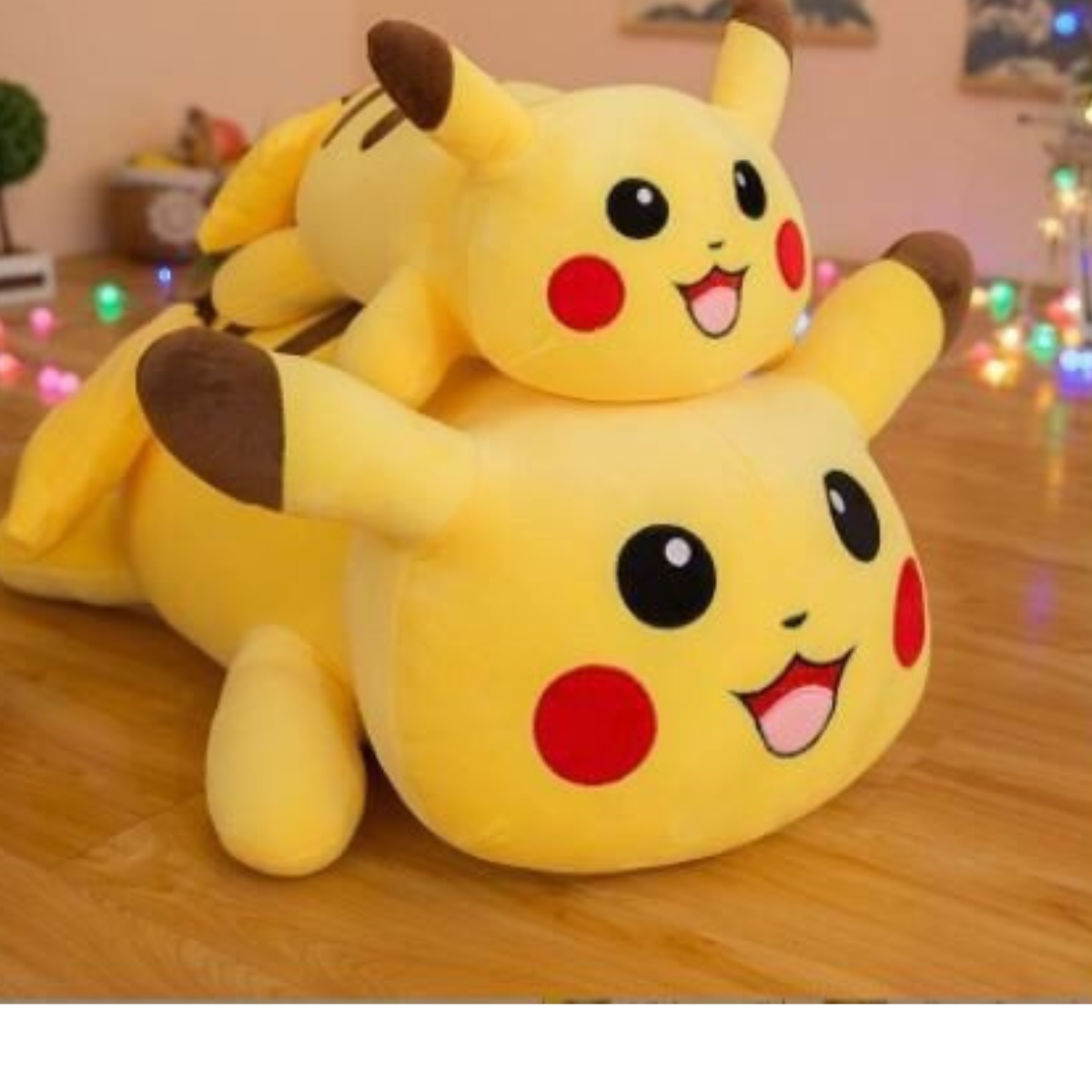 GẤU BÔNG PIKACHU-GỐI ÔM PIKACHU-THÚ NHỒI BÔNG PIKACHU CAO CÂP